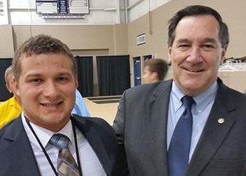 LEGENDARY: Copsey got the chance to meet Indiana senator Joe Donnelly, and got a picture with him. Joe Donnelly is a state senator for Indiana, he is a member of the Democratic party, but is fairly conservative.