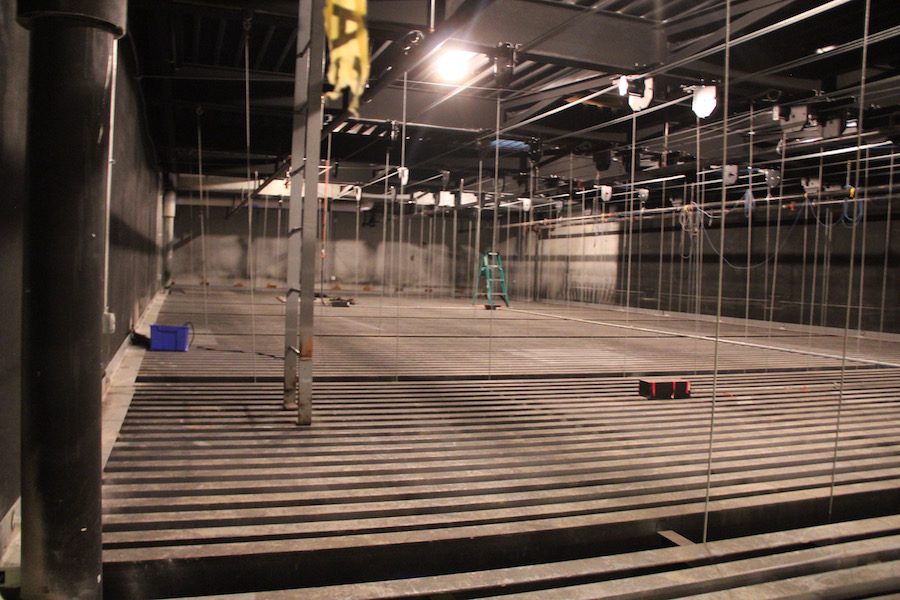 THE GRID: Area dubbed the ‘Grid’ sits above the catwalk and is the highest point up inside the school. It is used to hold backgrounds, curtains, and other backdrops for theatre productions and other 
