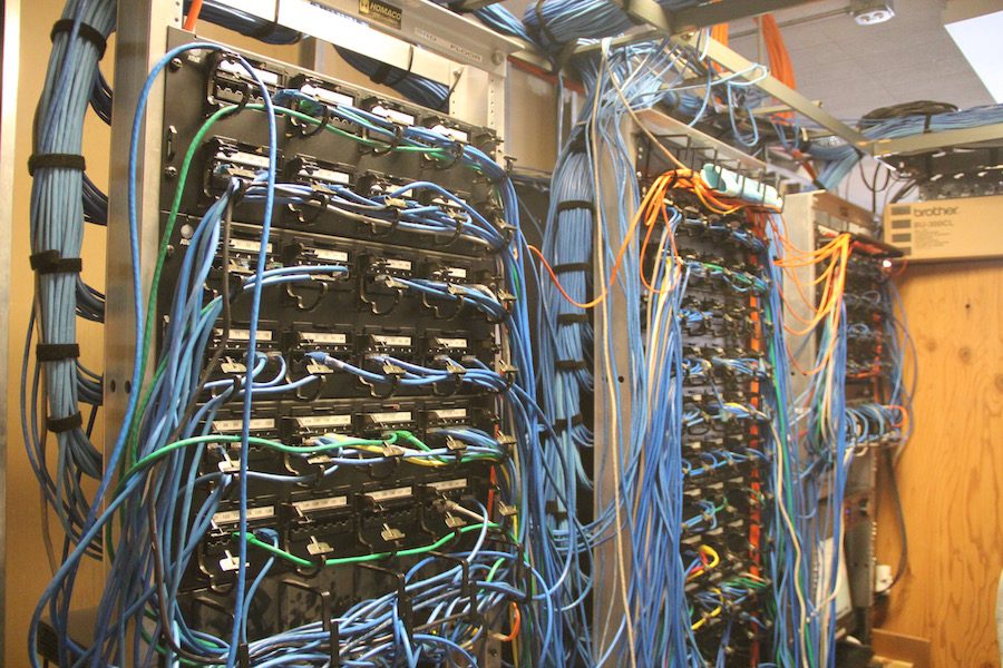 TECHNOLOGICAL TOWER: These big rectangular boxes are known as servers. They regulate the school’s computers and translate coding languages.