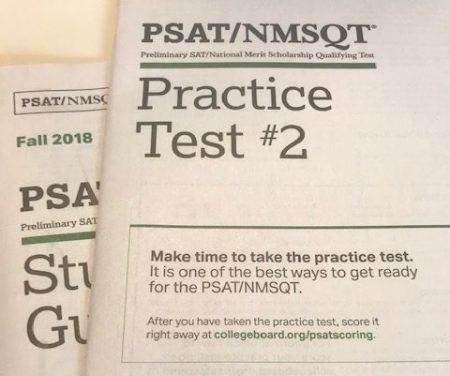 PSAT PRACTICE: Sophomores receive a practice test to help prepare them for the PSAT. Test prep received by students is optional, but highly recommended. 