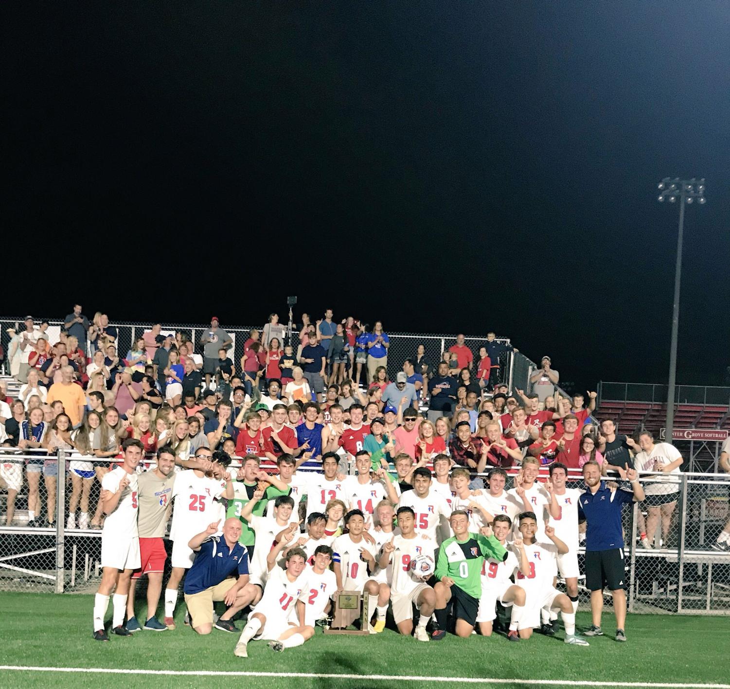 TIME TO CELEBRATE: Boys soccer wins a sectional title against Perry Meridian. This is the first sectional title in over 7 years.