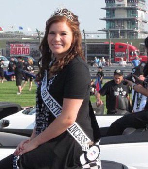 SMILE AND WAVE: Mrs. Katie Hibner was chosen as a 500 Festival princess in 2011. Hers is just one of many teachers claims to fame.