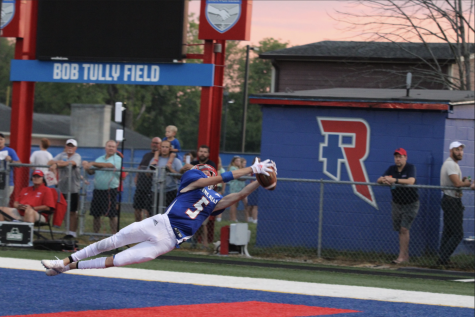 LEAPING LOCKARD: Kyle Lockard has a diving touchdown catch against Southport. Lockard had a total of 8 catches for 85 receiving yards to help the Royals beat Southport 55-7. Lockard had 4 catches for 78 yards against Franklin Central in week two, resulting in a 34-13 win.