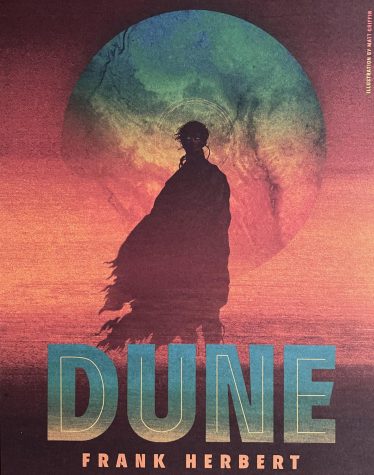 DESERT POWER: The movie poster for the new sci-fi thriller that was released on October 22, 2021 depicts Timothée Chalamet as Paul Atreides, along side are Zendaya and Oscar Isaac, Chalamets co-stars. Dune is an adaptation of Frank Herberts science fiction novel released in 1965. 