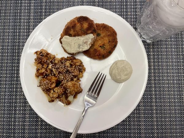 Keeping Lenten Promises:
A delicious and healthy alternative, sticky sesame cauliflower and salmon patties makes a perfect meal on Fridays in Lent.