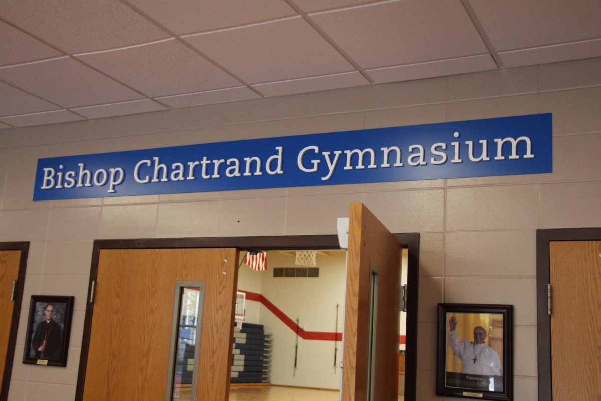 The Bishop Chartrand Gymnasium is currently closed due to damage to the floor. 