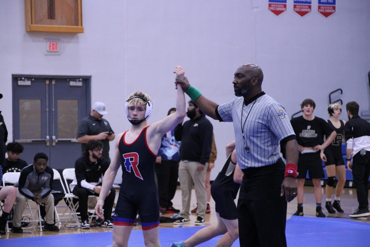 Junior Peyton Scheottle after his win against Purdue Polytech