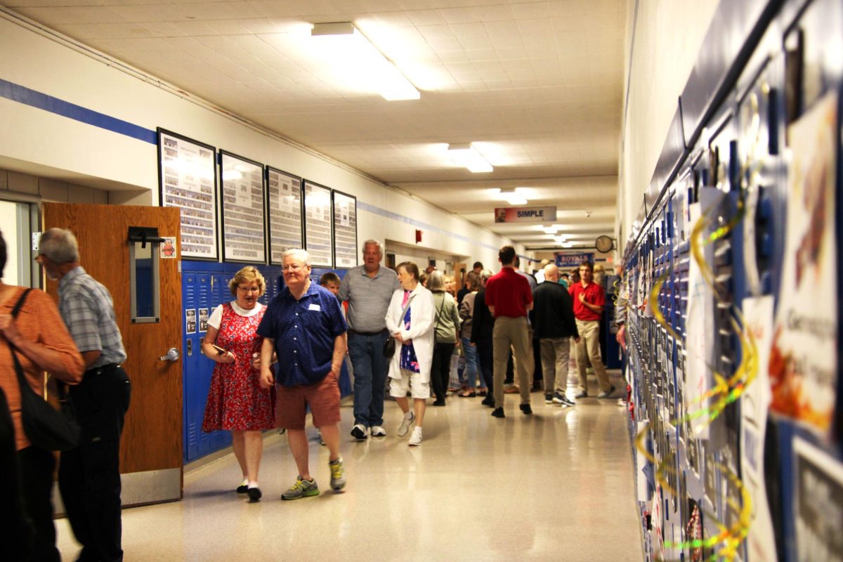 Roncalli grandparents and students walk the halls during Grandparents Day on August 29, 2025
