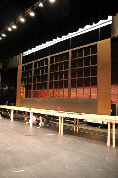 BEHIND THE SCENES - Tech members work on set pieces for "Freaky Friday"
