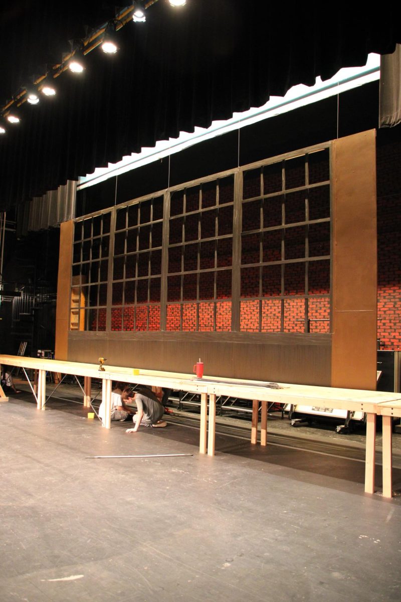 BEHIND THE SCENES - Tech members work on set pieces for "Freaky Friday"